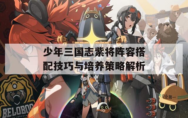 少年三国志紫将阵容搭配技巧与培养策略解析