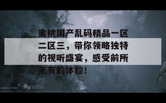 蜜桃国产乱码精品一区二区三，带你领略独特的视听盛宴，感受前所未有的体验！