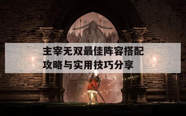 主宰无双最佳阵容搭配攻略与实用技巧分享