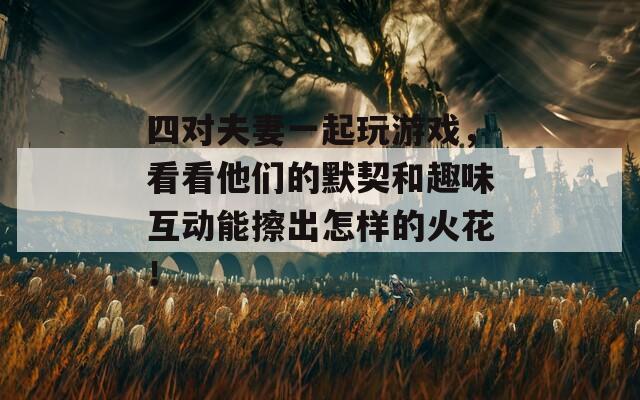 四对夫妻一起玩游戏，看看他们的默契和趣味互动能擦出怎样的火花！