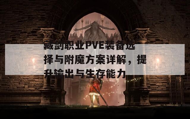 藏剑职业PVE装备选择与附魔方案详解，提升输出与生存能力