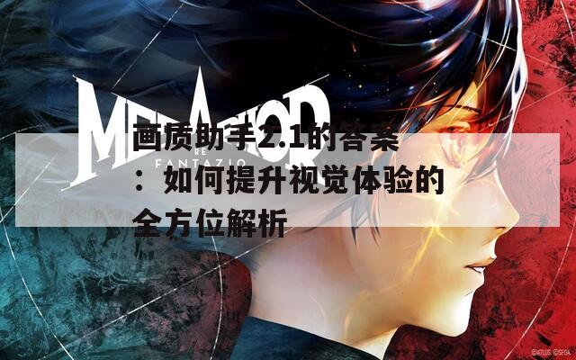 画质助手2.1的答案：如何提升视觉体验的全方位解析