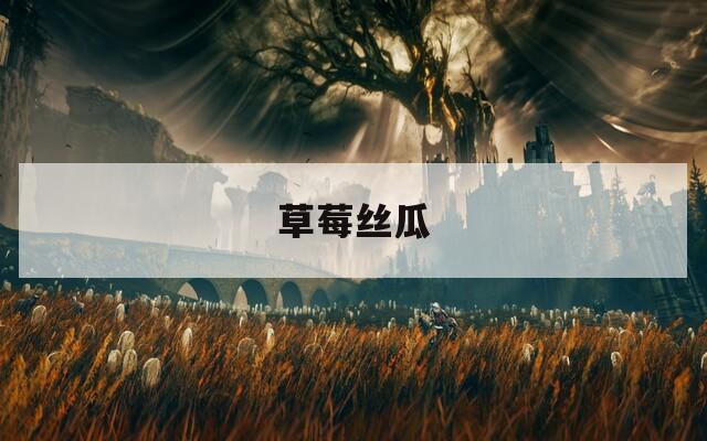 草莓丝瓜