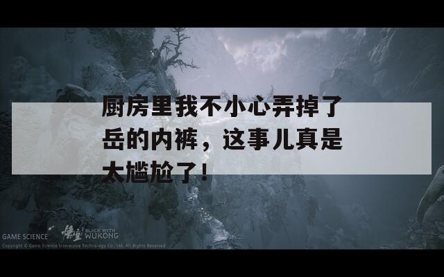 厨房里我不小心弄掉了岳的内裤，这事儿真是太尴尬了！