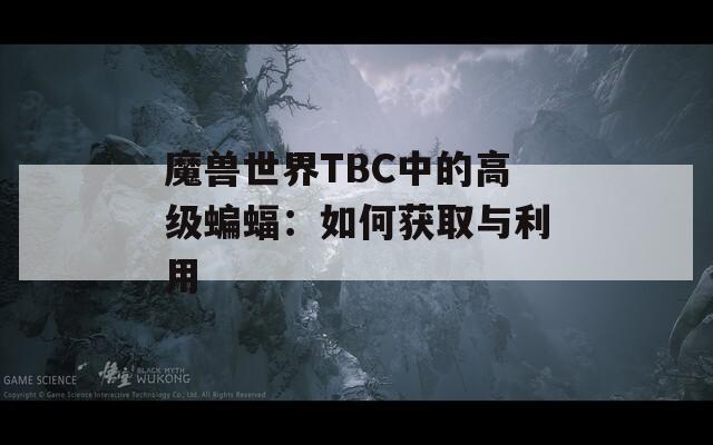 魔兽世界TBC中的高级蝙蝠：如何获取与利用
