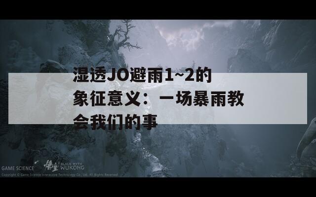 湿透JO避雨1～2的象征意义：一场暴雨教会我们的事