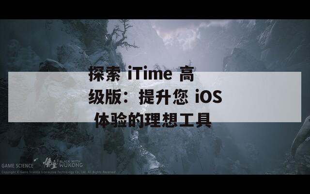 探索 iTime 高级版：提升您 iOS 体验的理想工具