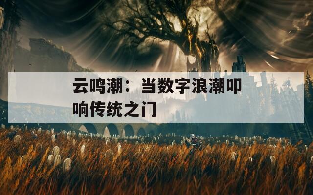 云鸣潮：当数字浪潮叩响传统之门