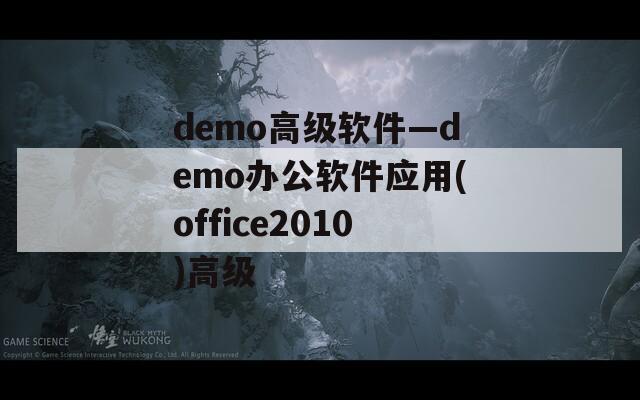 demo高级软件—demo办公软件应用(office2010)高级