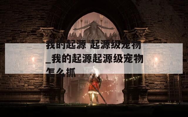 我的起源 起源级宠物_我的起源起源级宠物怎么抓