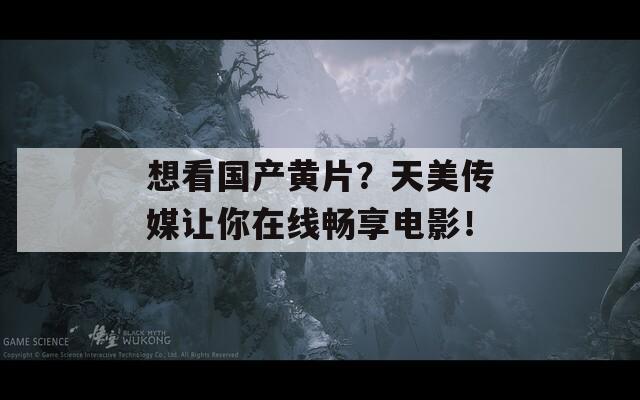 想看国产黄片？天美传媒让你在线畅享电影！