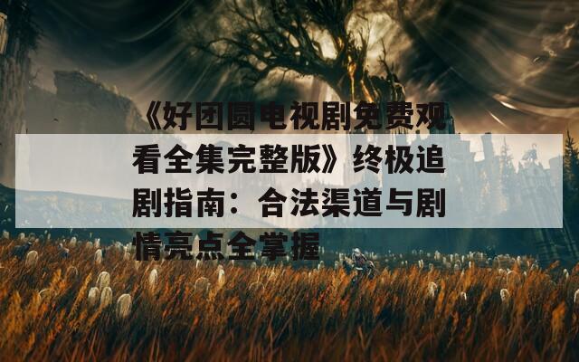 《好团圆电视剧免费观看全集完整版》终极追剧指南：合法渠道与剧情亮点全掌握