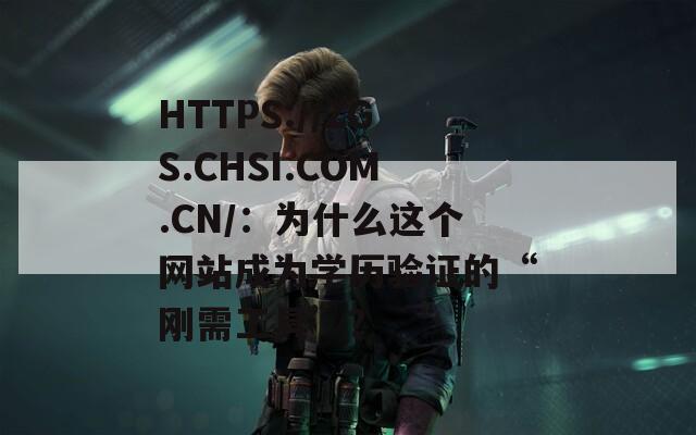 HTTPS://ZGS.CHSI.COM.CN/：为什么这个网站成为学历验证的“刚需工具”？