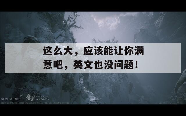 这么大，应该能让你满意吧，英文也没问题！