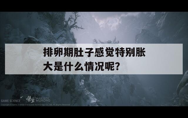 排卵期肚子感觉特别胀大是什么情况呢？