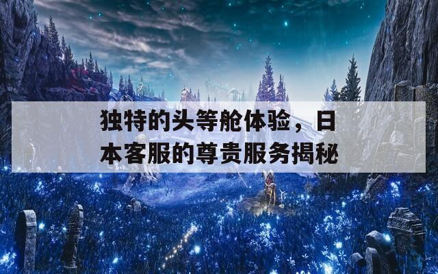 独特的头等舱体验，日本客服的尊贵服务揭秘