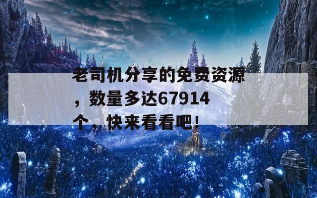 老司机分享的免费资源，数量多达67914个，快来看看吧！