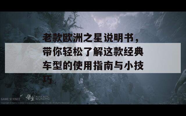 老款欧洲之星说明书，带你轻松了解这款经典车型的使用指南与小技巧