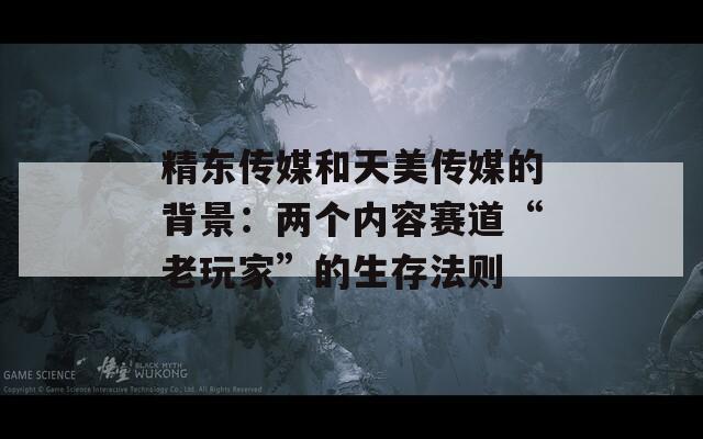 精东传媒和天美传媒的背景：两个内容赛道“老玩家”的生存法则