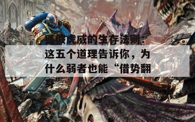 狐假虎威的生存法则：这五个道理告诉你，为什么弱者也能“借势翻身”