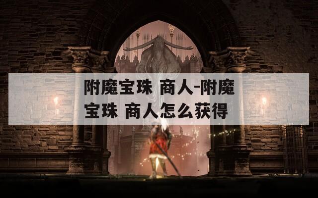 附魔宝珠 商人-附魔宝珠 商人怎么获得