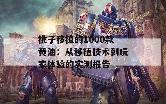 桃子移植的1000款黄油：从移植技术到玩家体验的实测报告