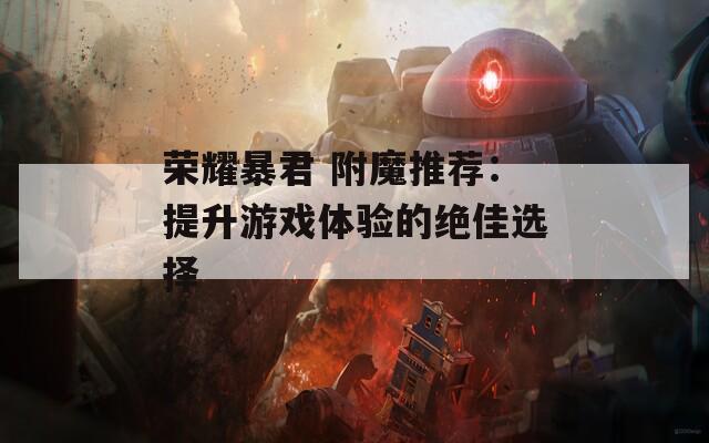 荣耀暴君 附魔推荐：提升游戏体验的绝佳选择
