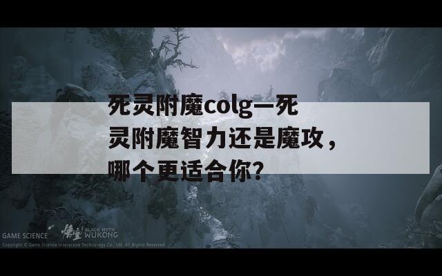 死灵附魔colg—死灵附魔智力还是魔攻，哪个更适合你？