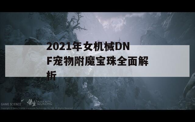 2021年女机械DNF宠物附魔宝珠全面解析