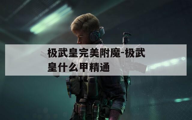 极武皇完美附魔-极武皇什么甲精通