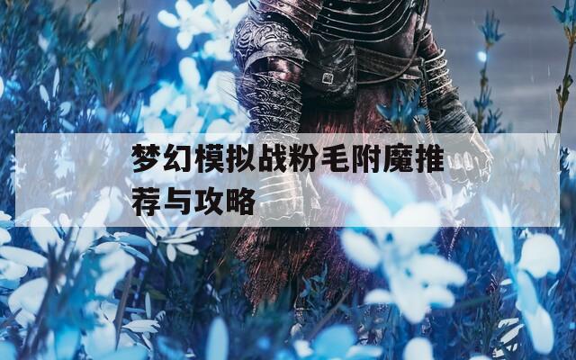 梦幻模拟战粉毛附魔推荐与攻略