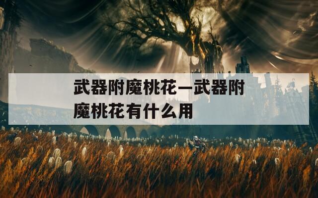 武器附魔桃花—武器附魔桃花有什么用