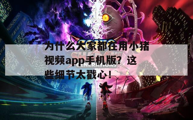 为什么大家都在用小猪视频app手机版？这些细节太戳心！