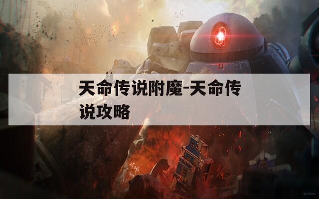 天命传说附魔-天命传说攻略