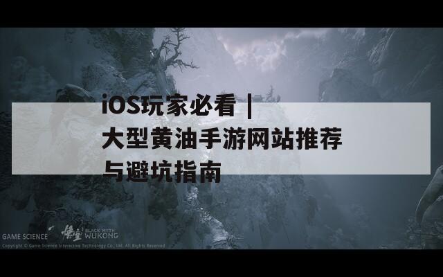 iOS玩家必看 | 大型黄油手游网站推荐与避坑指南