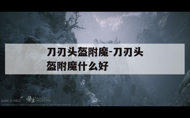 刀刃头盔附魔-刀刃头盔附魔什么好