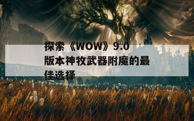 探索《WOW》9.0版本神牧武器附魔的最佳选择