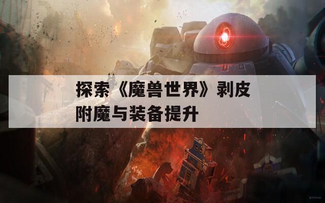 探索《魔兽世界》剥皮附魔与装备提升
