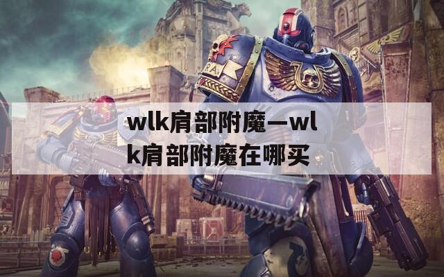 wlk肩部附魔—wlk肩部附魔在哪买