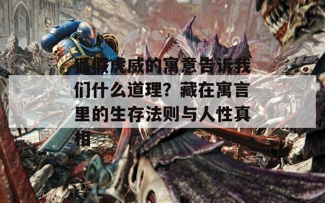 狐假虎威的寓意告诉我们什么道理？藏在寓言里的生存法则与人性真相
