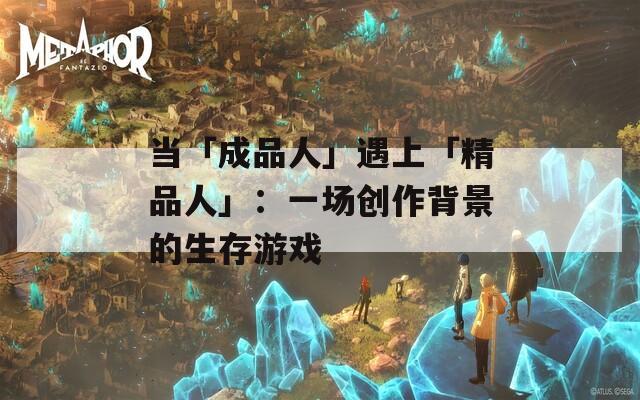 当「成品人」遇上「精品人」：一场创作背景的生存游戏