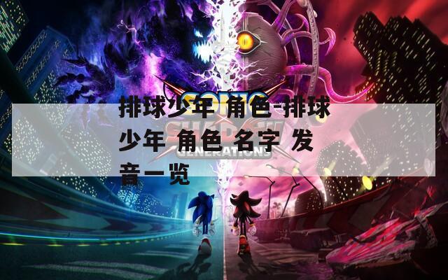 排球少年 角色-排球少年 角色 名字 发音一览